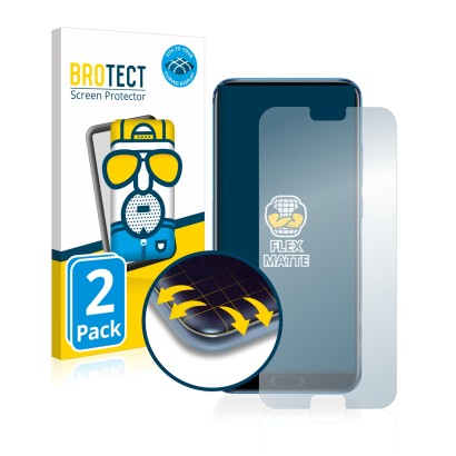 Vorderseite einer Produktverpackung mit dem Markenlogo BROTECT. Daneben ist das Gerät Honor 10 mit dem zugehörigen Displayschu