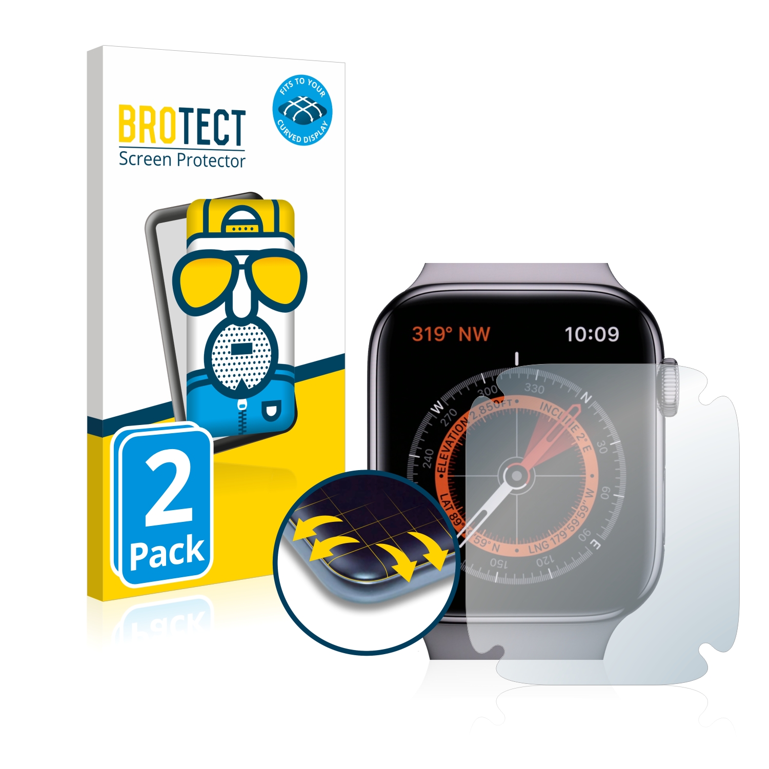Pellicola protettiva privacy in vetro temperato per Apple Watch Series 5 (40  mm) spedizione gratuita | protectionfilms24.it