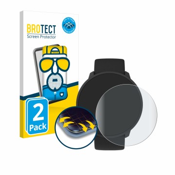 Front side of a product packaging with the brand logo BROTECT. Next to it is the device Polar Unite shown with the correspondi