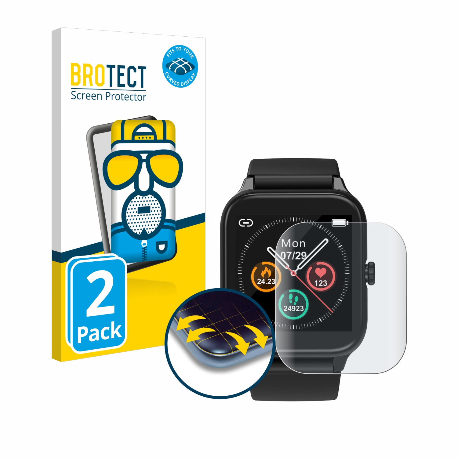 2x BROTECT Flex Matte Full-Cover Screen Protector for Blackview R3 Pro |  protectionfilms24.com