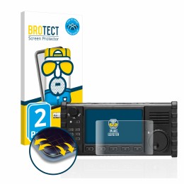 Vorderseite einer Produktverpackung mit dem Markenlogo BROTECT. Daneben ist das Gerät Xiegu X6100 HF-Transceiver mit dem zugeh