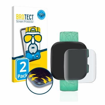 Parte frontale di una confezione del prodotto con il logo del marchio BROTECT. Accanto è raffigurato il dispositivo Garmin Bou