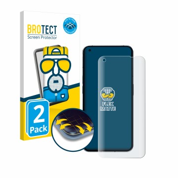 Front side of a product packaging with the brand logo BROTECT. Next to it is the device Nothing Phone (1) (case-friendly) show