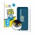 Front side of a product packaging with the brand logo BROTECT. Next to it is the device Samsung Galaxy S25 shown with the corr