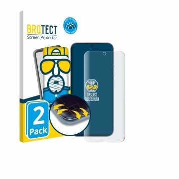 Vorderseite einer Produktverpackung mit dem Markenlogo BROTECT. Daneben ist das Gerät Huawei Nova 14 mit dem zugehörigen Displ