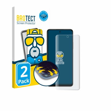 Parte frontal de un envase de producto con el logotipo de la marca BROTECT. Al lado se muestra el dispositivo Huawei Enjoy 80 