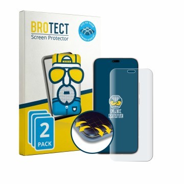 Front side of a product packaging with the brand logo BROTECT. Next to it is the device Honor 600 Lite shown with the correspo