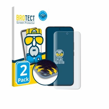 Vorderseite einer Produktverpackung mit dem Markenlogo BROTECT. Daneben ist das Gerät Xiaomi Poco X8 Pro Max mit dem zugehörig