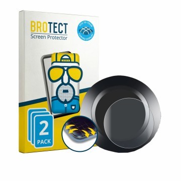 Front side of a product packaging with the brand logo BROTECT. Next to it is the device ZMCVOE Bike Computer shown with the co
