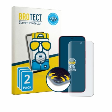 Parte frontale di una confezione del prodotto con il logo del marchio BROTECT. Accanto è raffigurato il dispositivo Infinix GT