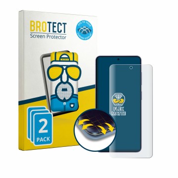Parte frontal de un envase de producto con el logotipo de la marca BROTECT. Al lado se muestra el dispositivo Samsung Galaxy S