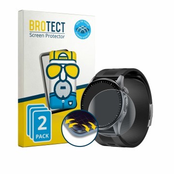 Front side of a product packaging with the brand logo BROTECT. Next to it is the device Knauermann Pro 4 AIR (round) shown wit