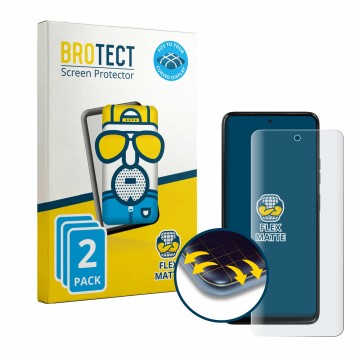Parte frontale di una confezione del prodotto con il logo del marchio BROTECT. Accanto è raffigurato il dispositivo Motorola M