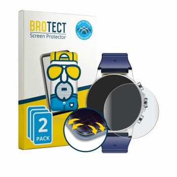 Parte frontal de un envase de producto con el logotipo de la marca BROTECT. Al lado se muestra el dispositivo Imiki Holo Ultra