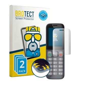Vorderseite einer Produktverpackung mit dem Markenlogo BROTECT. Daneben ist das Gerät Gigaset COMFORT 600 mit dem zugehörigen 