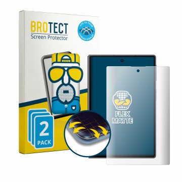 Front side of a product packaging with the brand logo BROTECT. Next to it is the device Samsung Galaxy Z Fold 8 shown with the