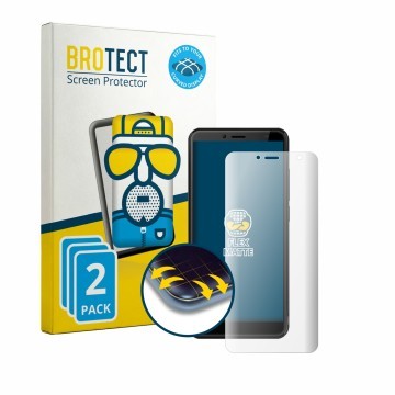 Parte frontale di una confezione del prodotto con il logo del marchio BROTECT. Accanto è raffigurato il dispositivo Neow Kids 