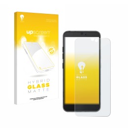 Vorderseite einer Produktverpackung mit dem Markenlogo upscreen. Daneben ist das Gerät Fairphone 3 mit dem zugehörigen Display