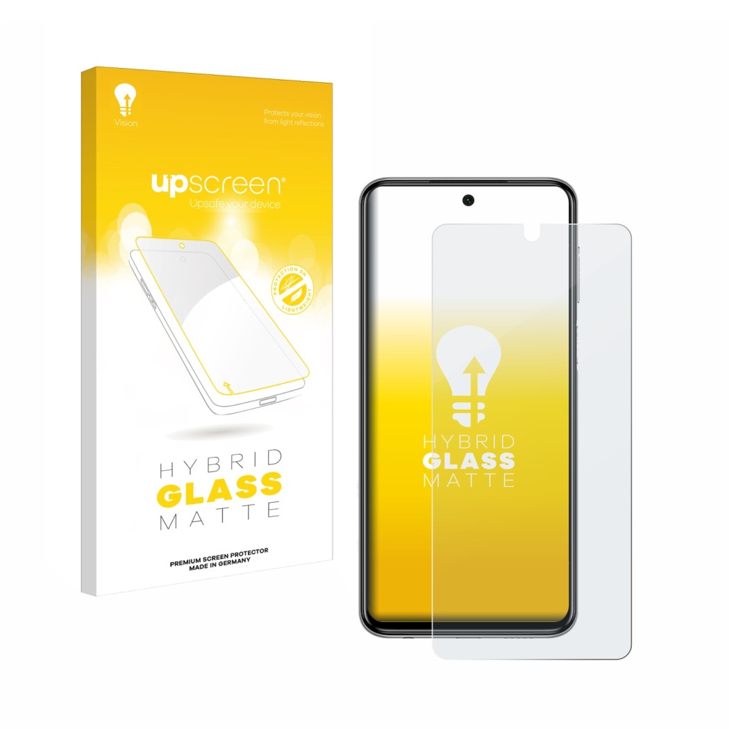upscreen Hybrid Glass Clear Premium Protector pantalla de cristal vidrio  para Xiaomi Redmi Note 9 Pro (SÓLO Cámara)