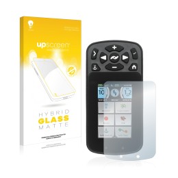 Front side of a product packaging with the brand logo upscreen. Next to it is the device Minn Kota I-Pilot Link shown with the