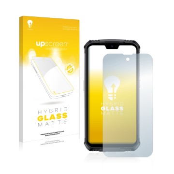 Front side of a product packaging with the brand logo upscreen. Next to it is the device Doogee S59 Pro shown with the corresp