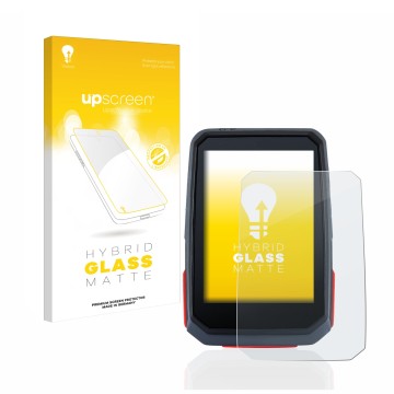 Face avant d’un emballage produit avec le logo de la marque upscreen. À côté, l’appareil Sigma ROX 4.0 est représenté avec la 