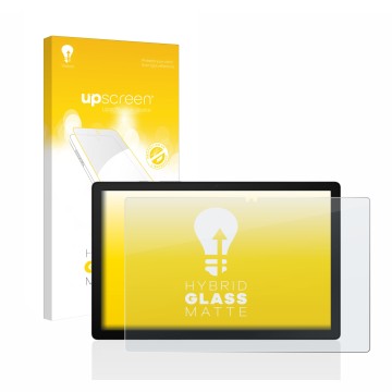 Parte frontale di una confezione del prodotto con il logo del marchio upscreen. Accanto è raffigurato il dispositivo Samsung G