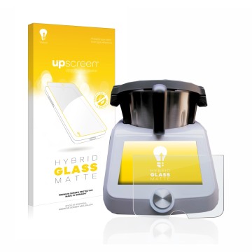 Front side of a product packaging with the brand logo upscreen. Next to it is the device SilverCrest Monsieur Cuisine Smart sh