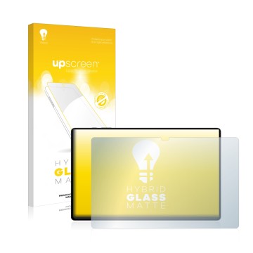 Front side of a product packaging with the brand logo upscreen. Next to it is the device Samsung Galaxy Tab S8 Ultra WiFi show