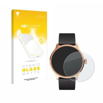 Front side of a product packaging with the brand logo upscreen. Next to it is the device Withings ScanWatch Light shown with t