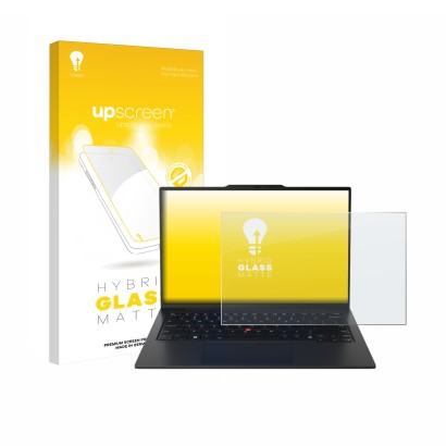 Front side of a product packaging with the brand logo upscreen. Next to it is the device Lenovo ThinkPad X1 Carbon Gen 12 14