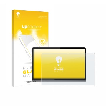 Parte frontale di una confezione del prodotto con il logo del marchio upscreen. Accanto è raffigurato il dispositivo Lenovo Ta