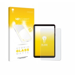 Parte frontal de un envase de producto con el logotipo de la marca upscreen. Al lado se muestra el dispositivo Blackview Zeno 