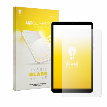 Vorderseite einer Produktverpackung mit dem Markenlogo upscreen. Daneben ist das Gerät Honor Pad X7 mit dem zugehörigen Displa