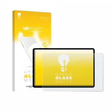 Face avant d’un emballage produit avec le logo de la marque upscreen. À côté, l’appareil Teclast P50T est représenté avec la p