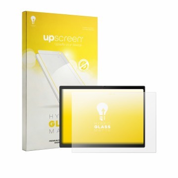 Vorderseite einer Produktverpackung mit dem Markenlogo upscreen. Daneben ist das Gerät Lenovo ThinkPad X13 Gen 1 Detachable mi