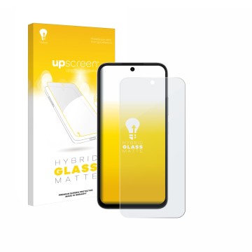 Vorderseite einer Produktverpackung mit dem Markenlogo upscreen. Daneben ist das Gerät Oppo A6s 4G mit dem zugehörigen Display