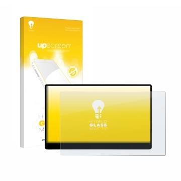 Face avant d’un emballage produit avec le logo de la marque upscreen. À côté, l’appareil Sotsu FlipAction Go 14