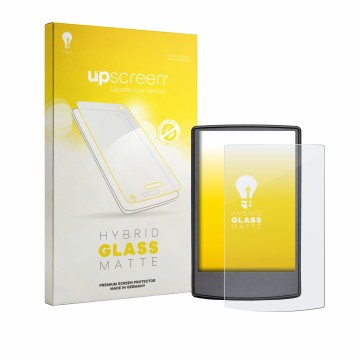 Parte frontale di una confezione del prodotto con il logo del marchio upscreen. Accanto è raffigurato il dispositivo Engwe L20
