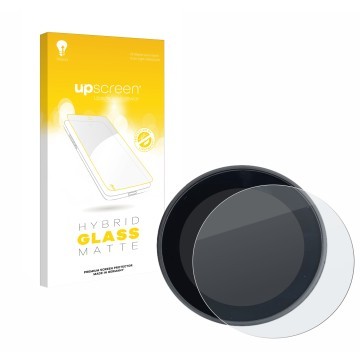 Face avant d’un emballage produit avec le logo de la marque upscreen. À côté, l’appareil Meraki Espresso Machine est représent