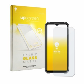 Front side of a product packaging with the brand logo upscreen. Next to it is the device Oukitel G7 shown with the correspondi
