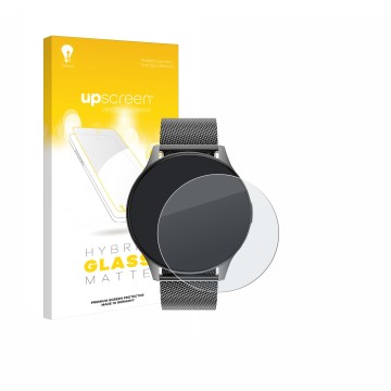 Parte frontale di una confezione del prodotto con il logo del marchio upscreen. Accanto è raffigurato il dispositivo Dremac FV