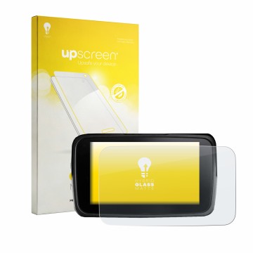 Vorderseite einer Produktverpackung mit dem Markenlogo upscreen. Daneben ist das Gerät Kymco CV3 575 2026 mit dem zugehörigen 