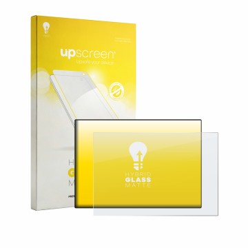 Vorderseite einer Produktverpackung mit dem Markenlogo upscreen. Daneben ist das Gerät CrossControl CCpilot V700 mit dem zugeh