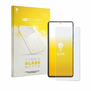 Vorderseite einer Produktverpackung mit dem Markenlogo upscreen. Daneben ist das Gerät Motorola Moto G Stylus 5G 2026 mit dem 