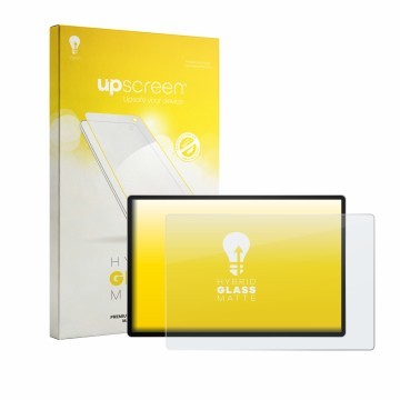 Parte frontale di una confezione del prodotto con il logo del marchio upscreen. Accanto è raffigurato il dispositivo HP Serie 