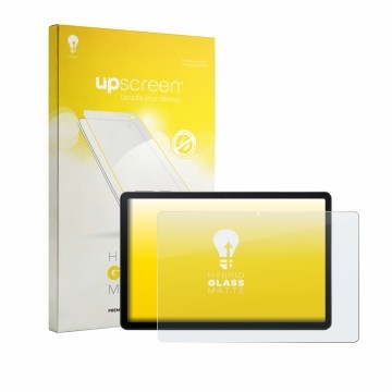 Vorderseite einer Produktverpackung mit dem Markenlogo upscreen. Daneben ist das Gerät Acer Iconia V11-22M mit dem zugehörigen