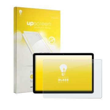 Front side of a product packaging with the brand logo upscreen. Next to it is the device Aobante K80 10.1