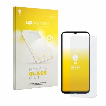 Vorderseite einer Produktverpackung mit dem Markenlogo upscreen. Daneben ist das Gerät Redmi R70m 5G mit dem zugehörigen Displ