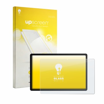 Parte frontal de un envase de producto con el logotipo de la marca upscreen. Al lado se muestra el dispositivo Whitedeer YXG13